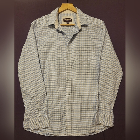 Johnston & Murphy Blue Casual Button Down Shirt - Picture 1 of 6